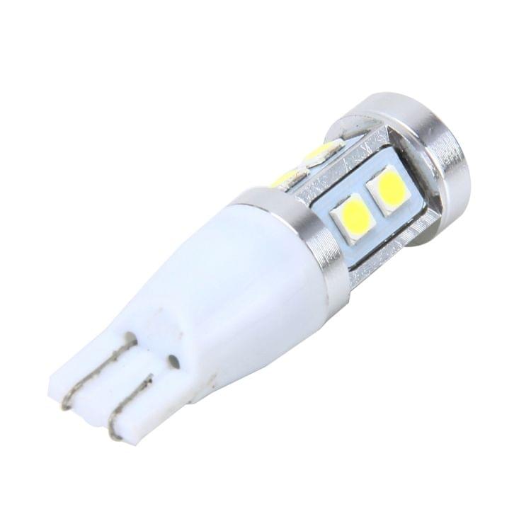 2 PCS T15 3W 240LM Car Clearance Lights Car Marker Light with 10 SMD-3030-LED Lamps, DC 12V (White Light)