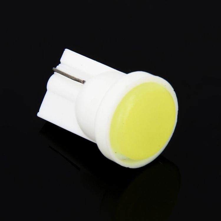 10 PCS T10/W5W/194/501/168 0.4W 20LM 6500K COB Bulbs Car Reading Lamp Clearance Light, DC 12V(White Light)