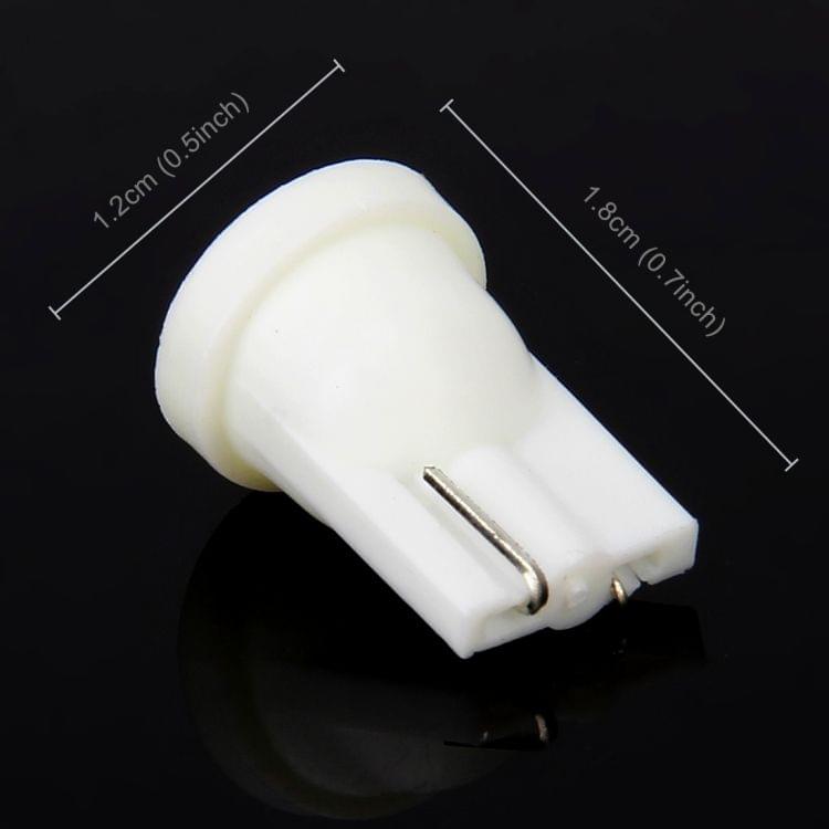 10 PCS T10/W5W/194/501/168 0.4W 20LM 6500K COB Bulbs Car Reading Lamp Clearance Light, DC 12V(White Light)