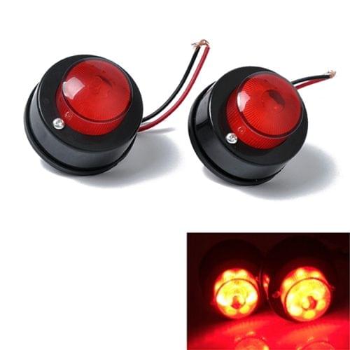 2 PCS 7LEDs Car Clearance Light Marker Light for Truck DC 12V(Red Light)