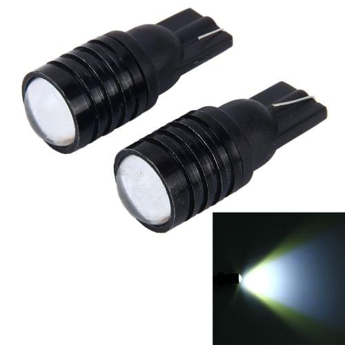 2 PCS T10 2W 200 LM 6000K Car Clearance Light with COB Lamp, DC 12V(White Light)