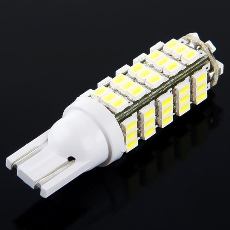 2 PCS T10 White 66 LED SMD 3020 Car Signal Light Bulb