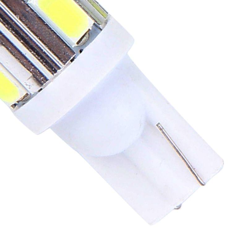 2 PCS T10 6W White Light 10 SMD 5630 LED Car Clearance Lights Lamp, DC 12V