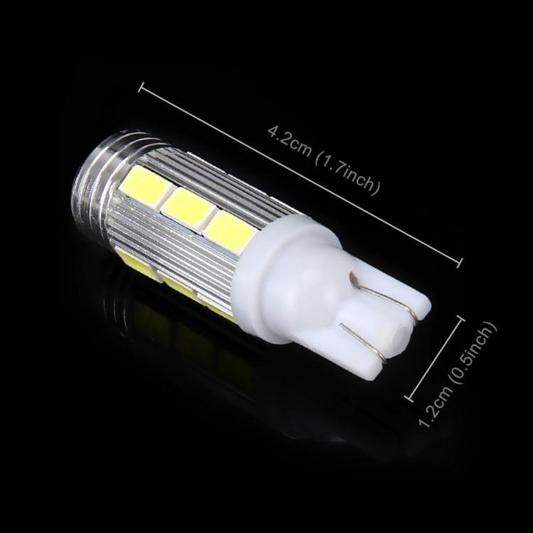 2 PCS T10/W5W/194/501 1.5W 90LM 6000K Car Clearance Lamp Marker Light with 5630 14-SMD LED, DC 12V-24V