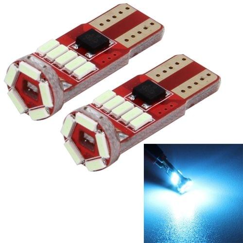 MZ 2 PCS DC 12V 2W 240LM 5500K T10-4014-15SMD Car Width Lamp Clearance Light Parking Lights（Ice Blue Light）