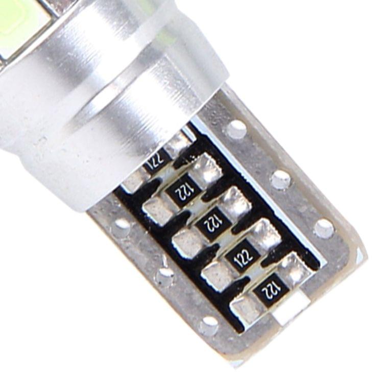 2PCS T10 6W Ice Blue Light 10 SMD 5630 LED Error-Free Canbus Car Clearance Lights Lamp, DC 12V