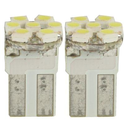 T10 White 7 LED 3528 SMD Car Signal Light Bulb (Pair)