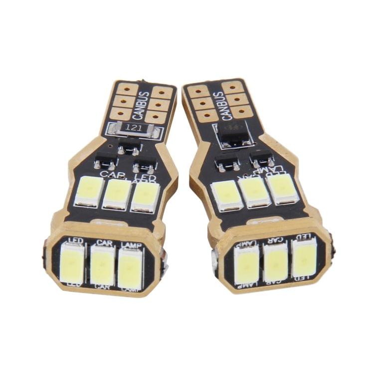 2 PCS T15 4W 300LM 6000K 9 SMD-5630 LEDs Car Clearance Lights Brake Light Lamp, DC 12V(White Light)