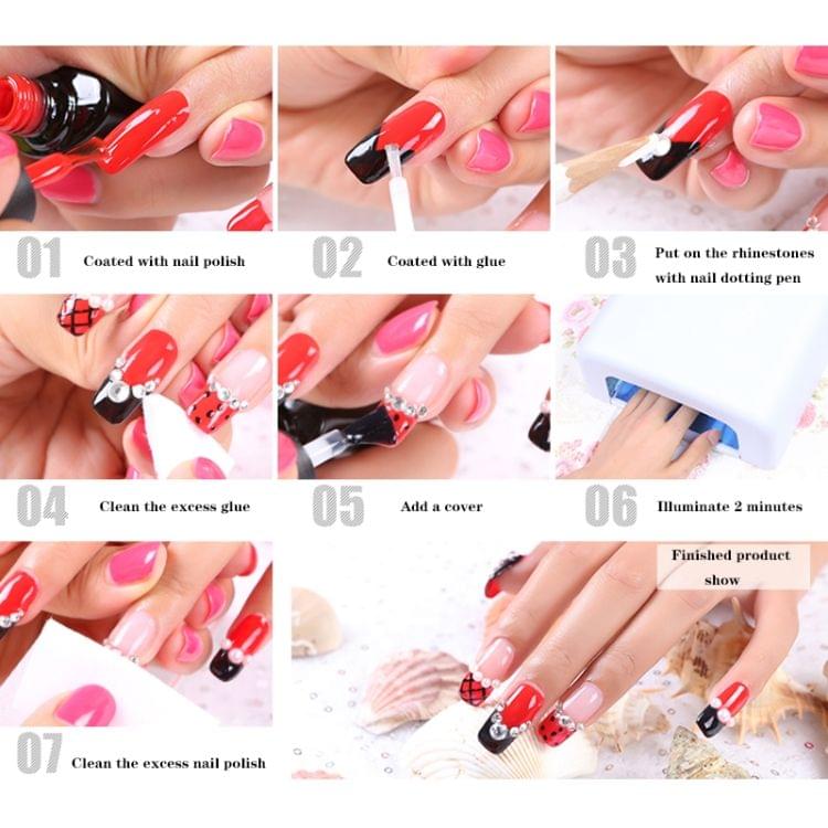 1440 PCS/Pack Super Glitter Multicolor Rhinestones Nail Art Decoration(02#)