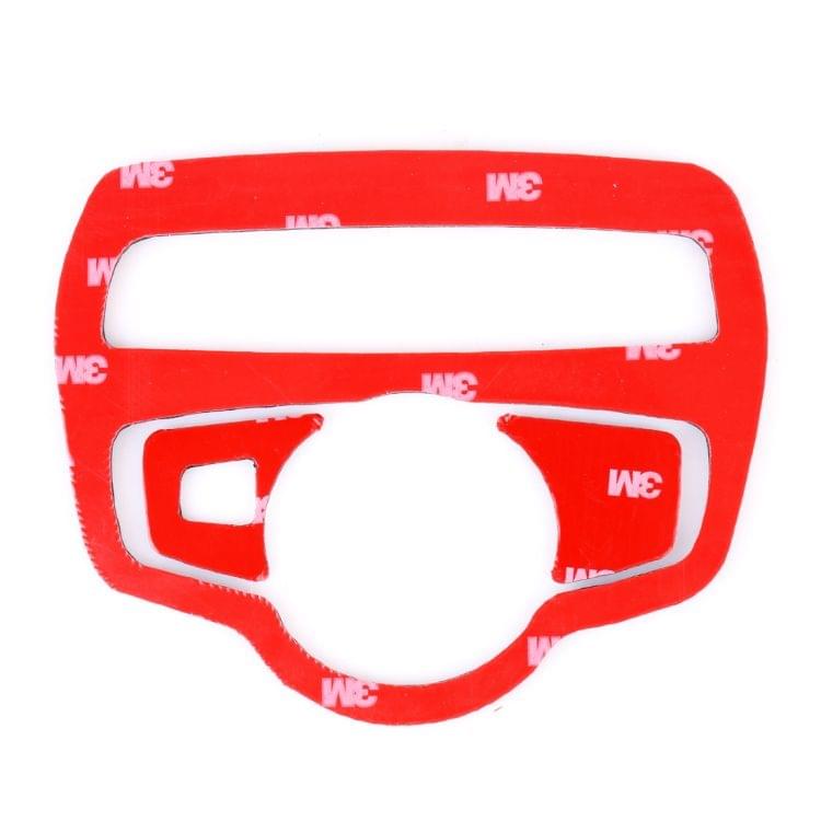 Car Carbon Fiber Headlight Switch Decorative Sticker for Mercedes-Benz C-Class