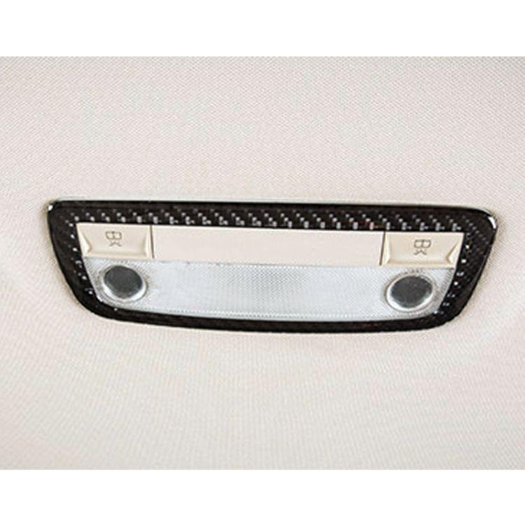 Car Rear Dome Light Panel Carbon Fiber Decorative Sticker for Mercedes-Benz W204