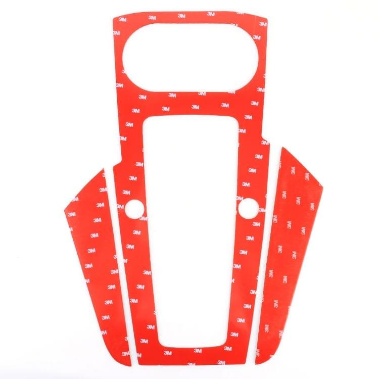 3 PCS Car Carbon Fiber Gear Panel Decorative Sticker for Audi A3, with Engine Start Button Decoration
