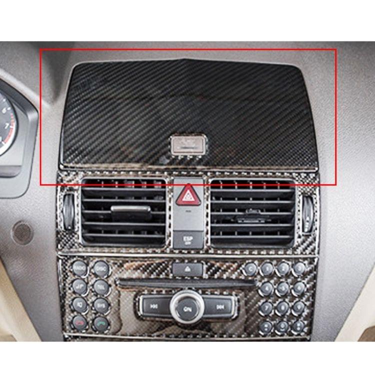 Car Dashboard Navigation Carbon Fiber Decorative Sticker for Mercedes-Benz W204