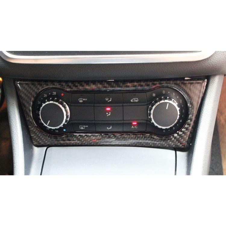 Car Carbon Fiber Air Conditioning Knob Sound Control Panel Decorative Sticker for Mercedes-Benz GLA
