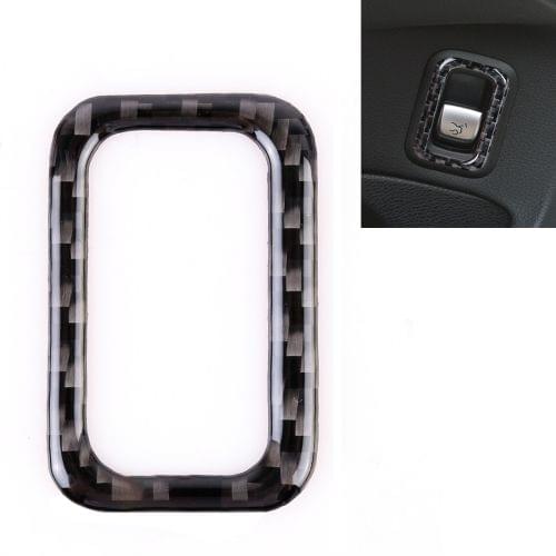 Car Carbon Fiber Tailgate Trunk Switch Button Decorative Sticker for Mercedes-Benz C-Class