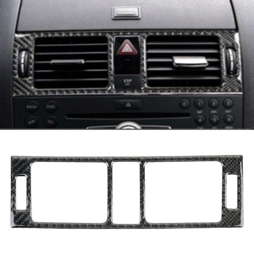 Car Dashboard Air Conditioning Frame Carbon Fiber Decorative Sticker for Mercedes-Benz W204