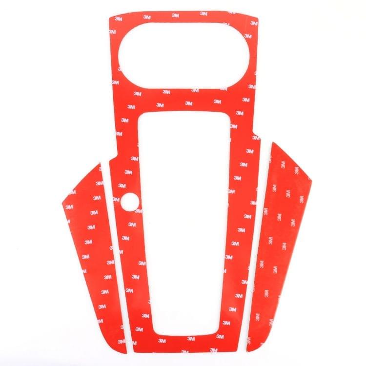 3 PCS Car Carbon Fiber Gear Panel Decorative Sticker for Audi A3, without Engine Start Button Decoration