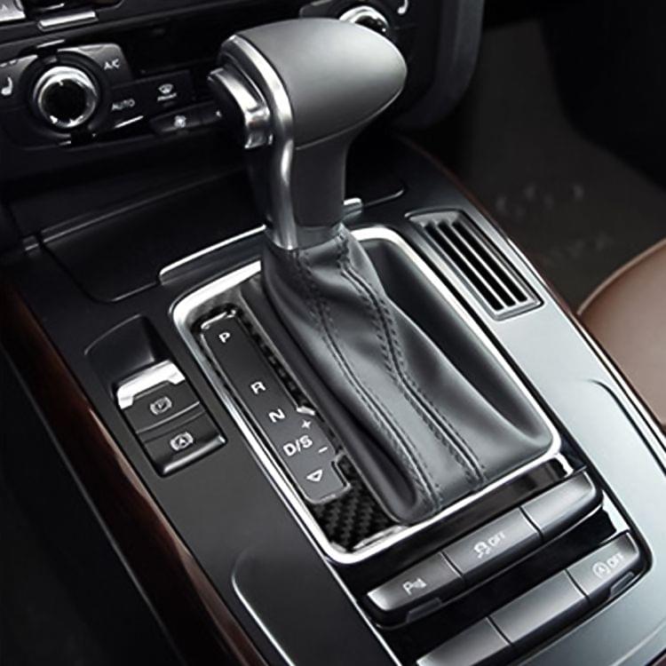 Car Carbon Fiber Gear Panel Decorative Sticker for Audi A4L / A5 / Q5 2013-2016