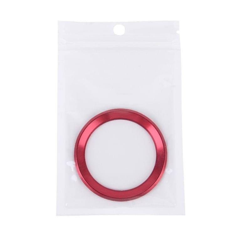 Aluminium Alloy Steering Wheel Decoration Ring Cover Sticker for BMW(Red)