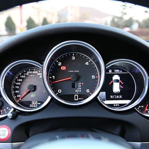 Aluminium Alloy Steering Wheel Decoration Ring Cover Sticker for BMW(Silver)