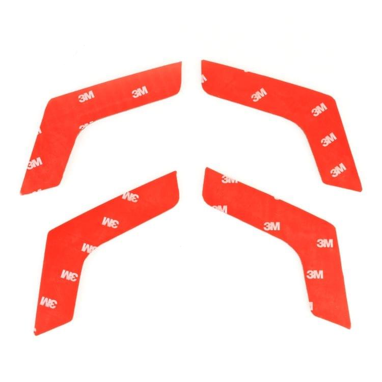 4 PCS Car Door Inner Handle Panel Carbon Fiber Decorative Sticker for Mercedes-Benz W204