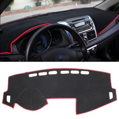 Dark Mat Car Dashboard Cover Car Light Pad Instrument Panel Sunscreen for Audi (Please note the model and year)(Red)