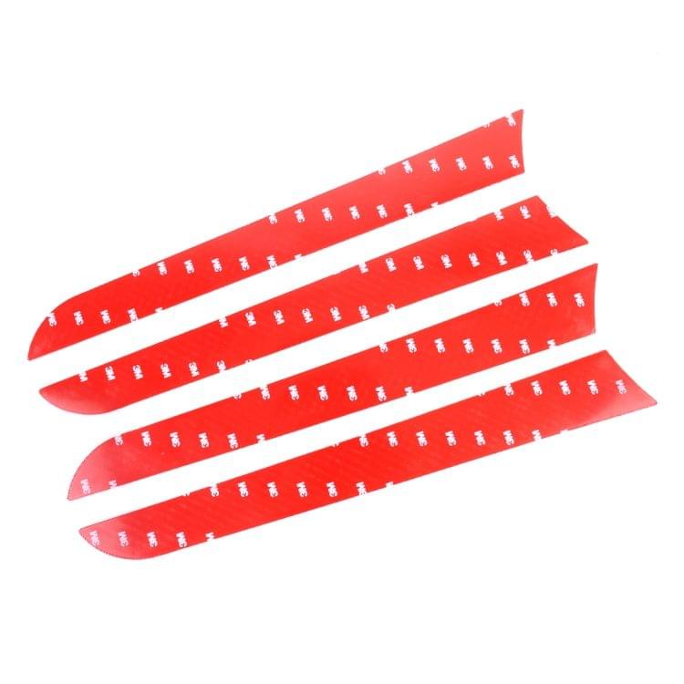 4 PCS Car Carbon Fiber Inner Door Panel Decorative Sticker for Audi A4L / A5 / Q5