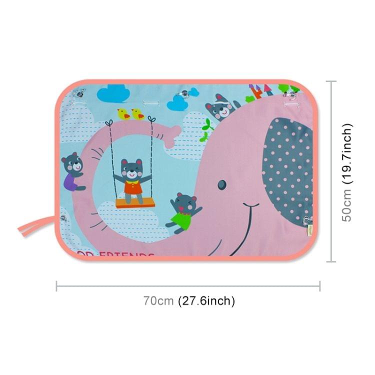 Rocket Pattern Car Large Rear Window Sunscreen Insulation Window Sunshade Cover, Size: 70*50cm
