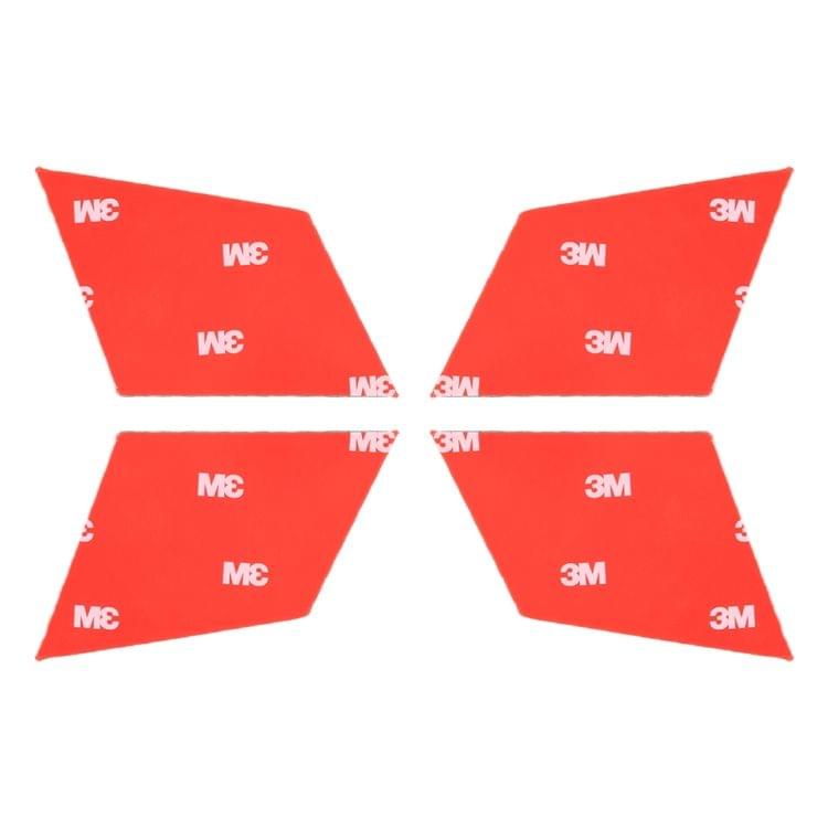 4 PCS Car Door Inner Handle Wrist Panel Carbon Fiber Decorative Sticker for Mercedes-Benz W204