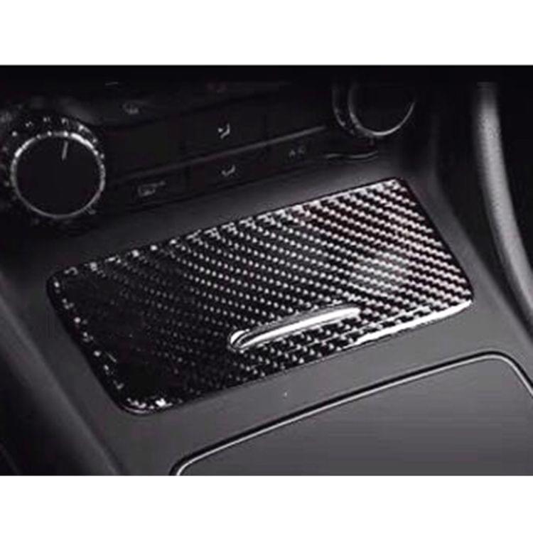 Car Carbon Fiber Ashtray Panel Decorative Sticker for Mercedes-Benz GLA
