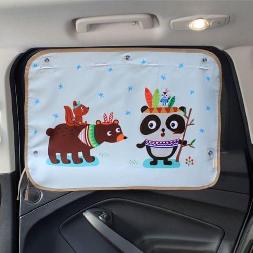 Giant Panda Pattern Car Large Rear Window Sunscreen Insulation Window Sunshade Cover, Size: 70*50cm