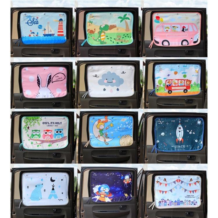 Car Curtain Sunscreen Insulation Window Sunshade Cover Auto Accessories, Size: about 52*68cm, Random Style Delivery