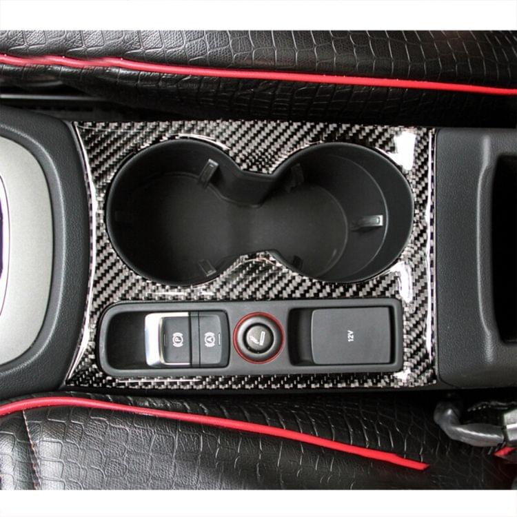 Carbon Fibre Car Water Cup Panel Decorative Sticker for Audi Q3