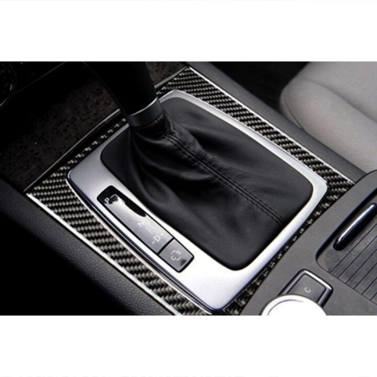 Car Gear Outer Frame Carbon Fiber Decorative Sticker for Mercedes-Benz W204