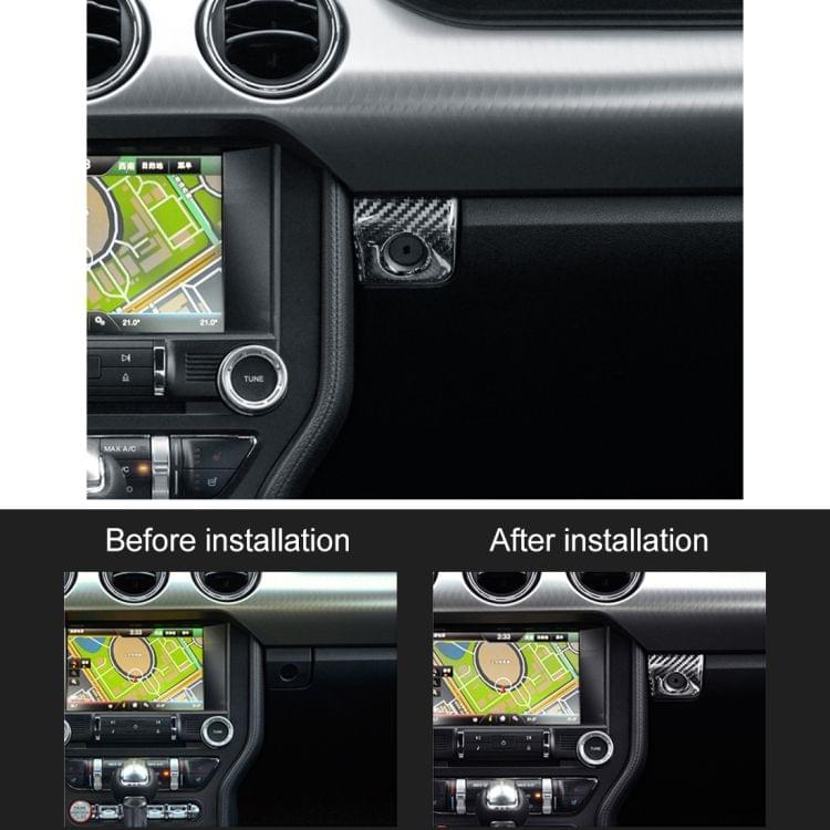 Car Copilot Storage Box Button Decorative Sticker for Ford Mustang