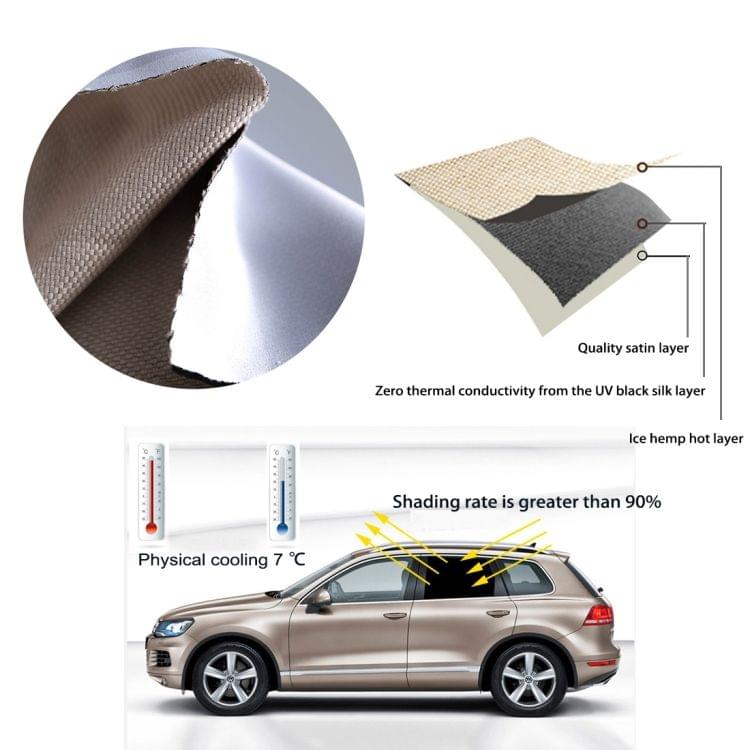 Car Curtain Sunscreen Insulation Window Sunshade Cover Auto Accessories, Size: about 52*68cm