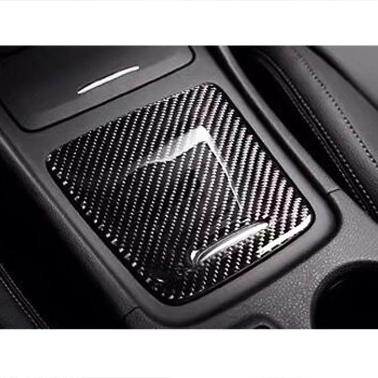 Car Carbon Fiber Storage Box Panel Decorative Sticker for Mercedes-Benz GLA