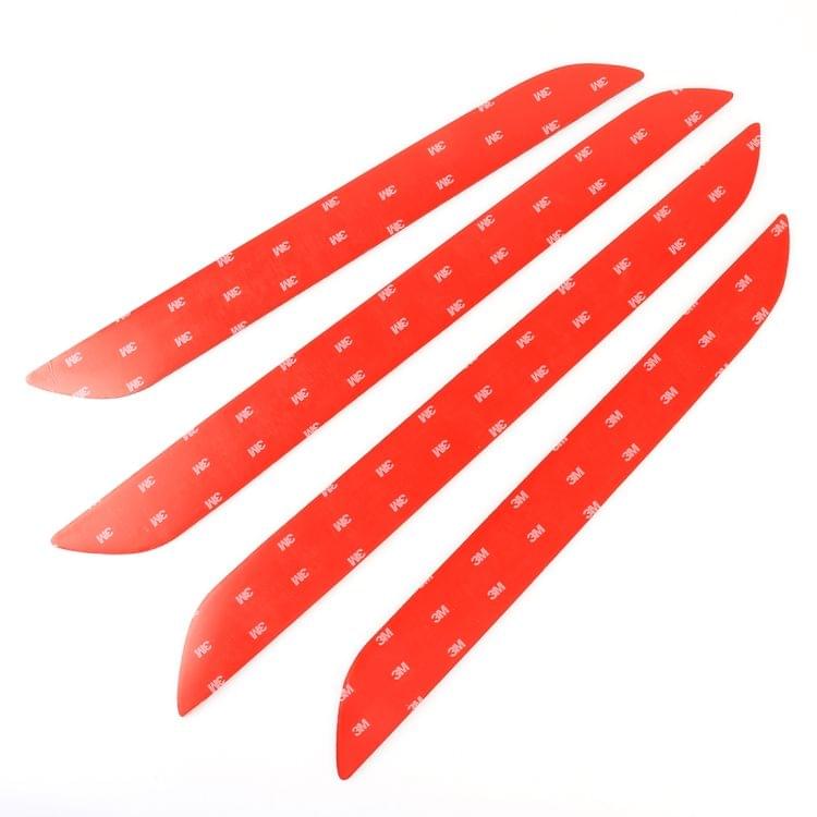 4 PCS Carbon Fibre Car Door Panel Decorative Sticker for Audi Q3