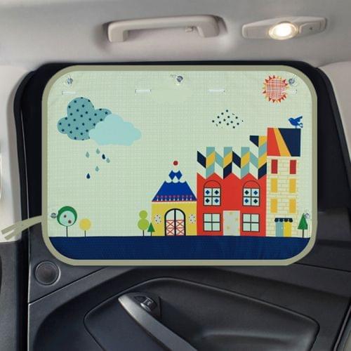 House Pattern Car Large Rear Window Sunscreen Insulation Window Sunshade Cover, Size: 70*50cm