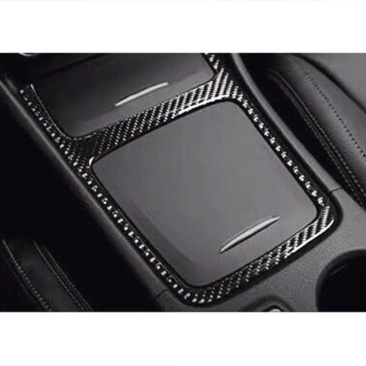 Car Carbon Fiber Central Control Panel Frame Decorative Sticker for Mercedes-Benz GLA
