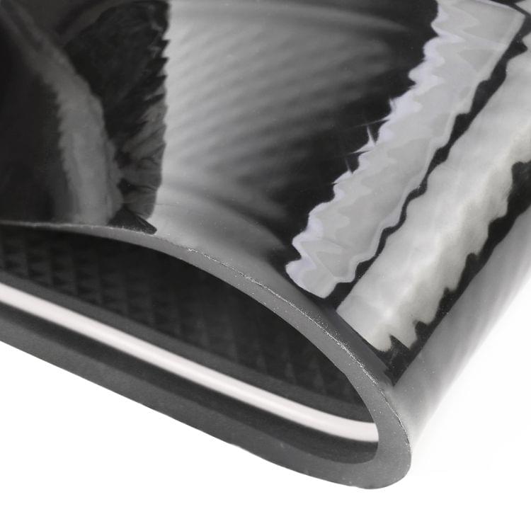 Car Water Cup Gate Slot Mats Plastic White Luminous Anti-Slip Interior Door Pad for Toyota RAV4 2016-2018