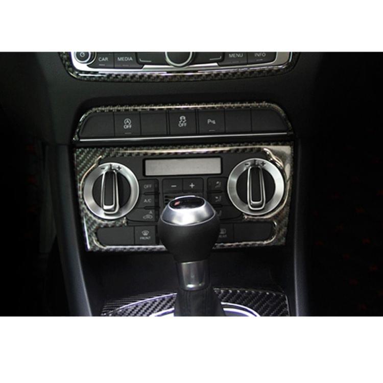 Carbon Fibre Car Air Conditioning Switch Panel Decorative Sticker for Audi Q3