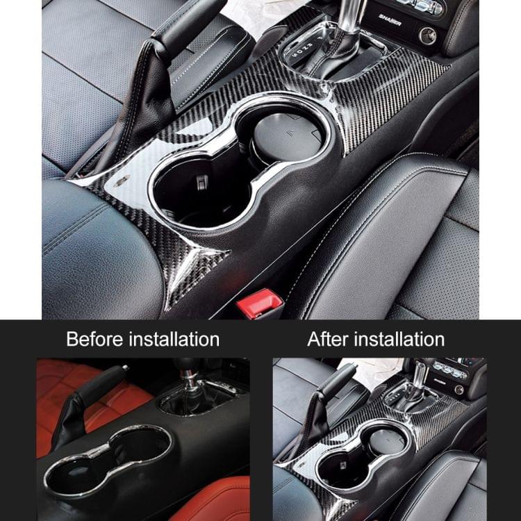 Car Gear Panel Water Cup Decorative Sticker for Ford Mustang