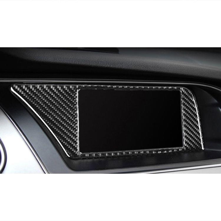 Car Carbon Fiber Inner Frame without Navigation Decorative Sticker for Audi A4L / A5 / Q5