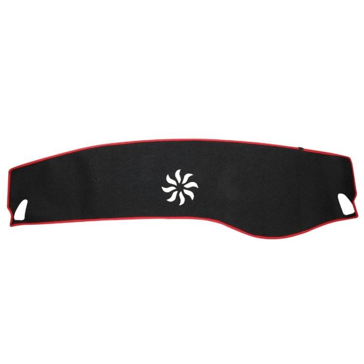Dark Mat Car Dashboard Cover Car Light Pad Instrument Panel Sunscreen Car Mats for Cadillac (Please note the model and year)(Red)