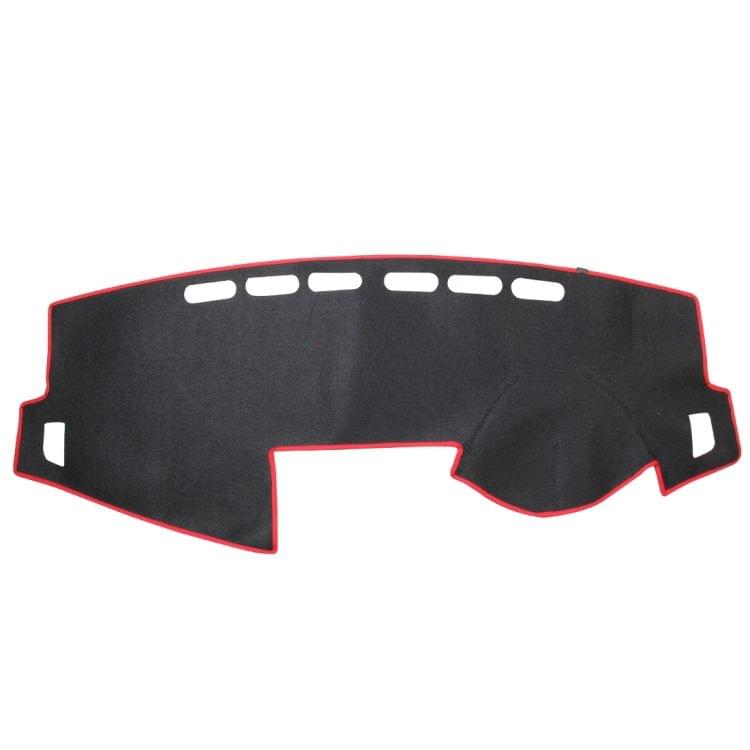 Dark Mat Car Dashboard Cover Car Light Pad Instrument Panel Sunscreen Car Mats for Volkswagen (Please note the model and year)(Red)