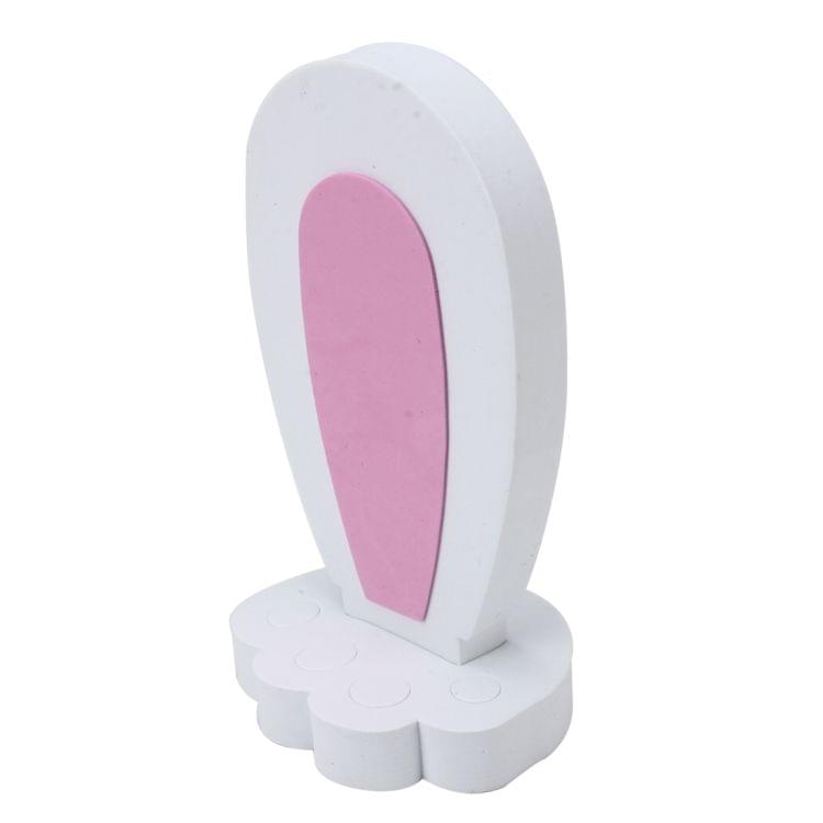 2 PCS Rabbit Ears Shape Car Plastic Decorative Sticker(White)