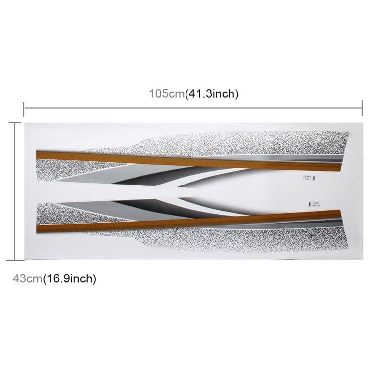 4 PCS SUV Body Decorative Strip Brand Car Streamline Shining Sticker for 2014 Version Prado