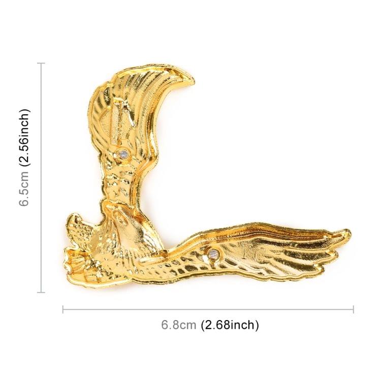 Hawk Pattern Car Metal Body Decorative Sticker (Gold)