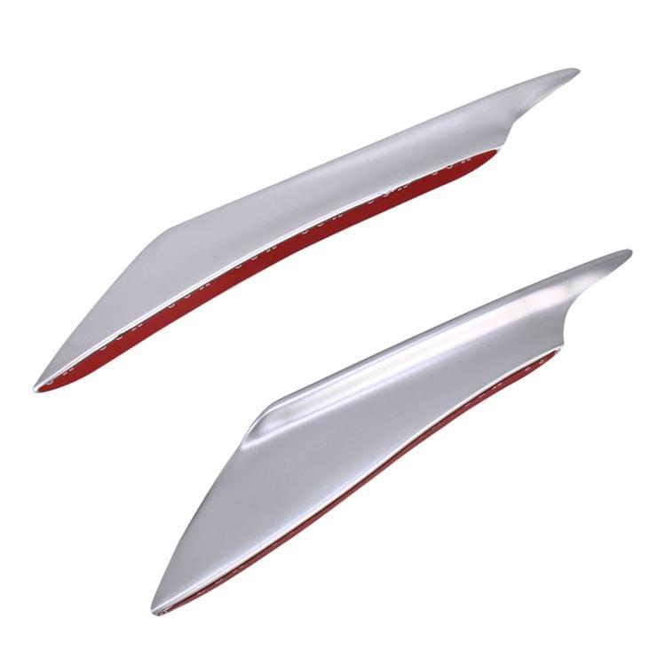 4 PCS Car-Styling Flank Decorative Sticker(Silver)